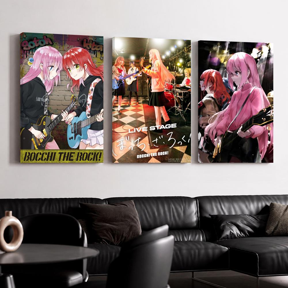 Live Rock - Anime B-Bocchi The R-Rock Gerahmtes Wandbild,