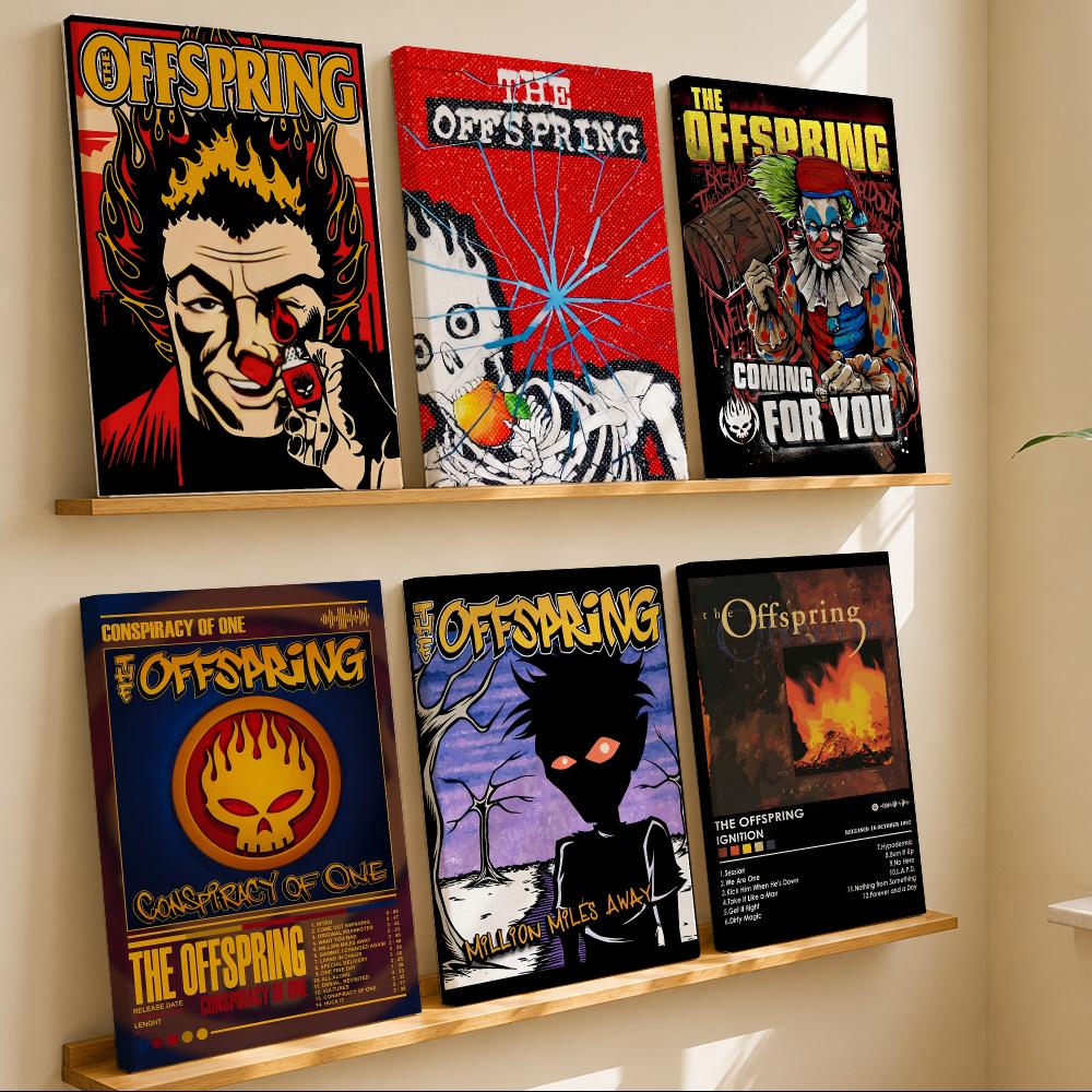 Live Rock - Alternative Rockband O-The Offspring, gerahmtes Wandbild,